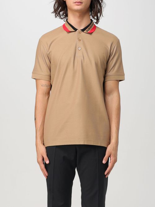 Polo Shirt Men color Camel