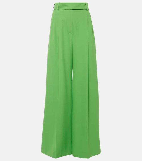 High-rise wide-leg pants