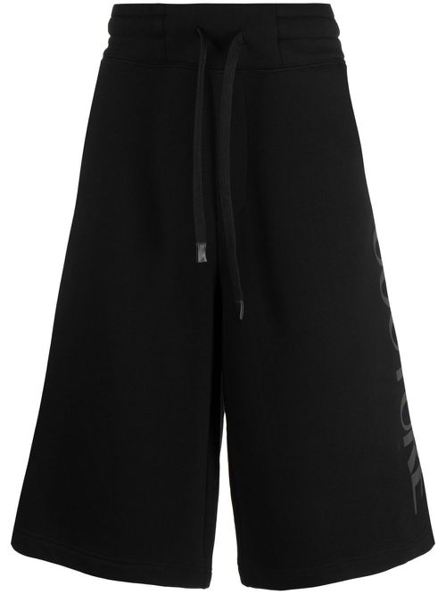Logo-print shorts - Black
