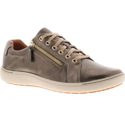 Clarks Womens Plimsolls Trainers Nalle Lace Leather Up assorted - Multicolour - Size UK 5.5