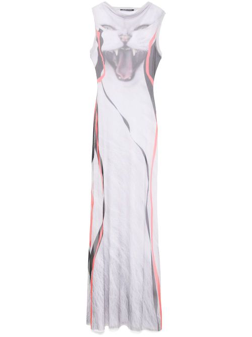 Mesh maxi dress - Grey