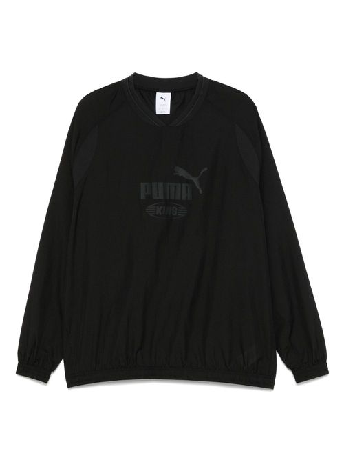 PUMA logo-print T-shirt - Black