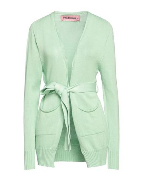Pink Memories Woman Cardigan Light green Size 6 Cotton