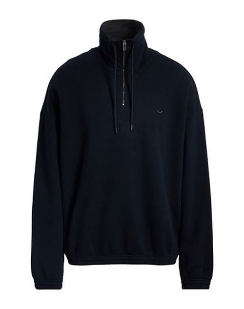Man Sweatshirt Midnight blue Size S Cotton, Cashmere