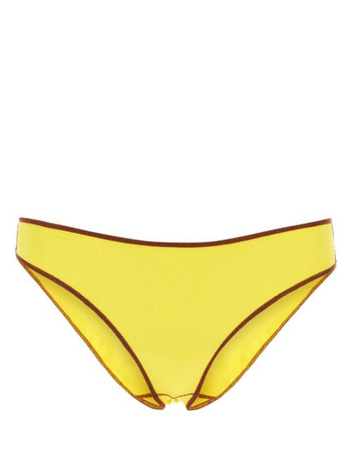 Vein bikini bottoms - Yellow