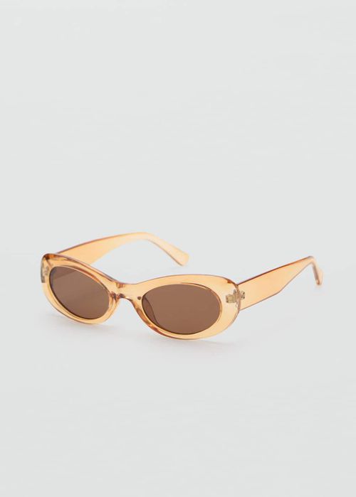 Oval frame sunglasses pastel yellow - Woman - One size - 