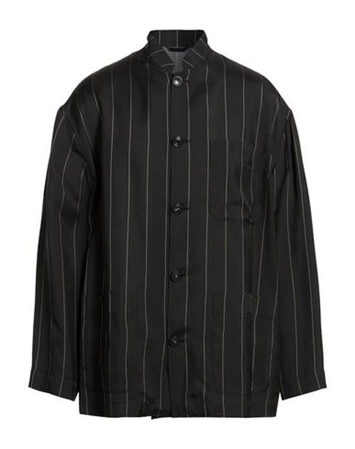 Man Shirt Black Size 38 Viscose