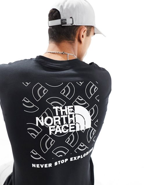 NSE Box back print t-shirt in black-White