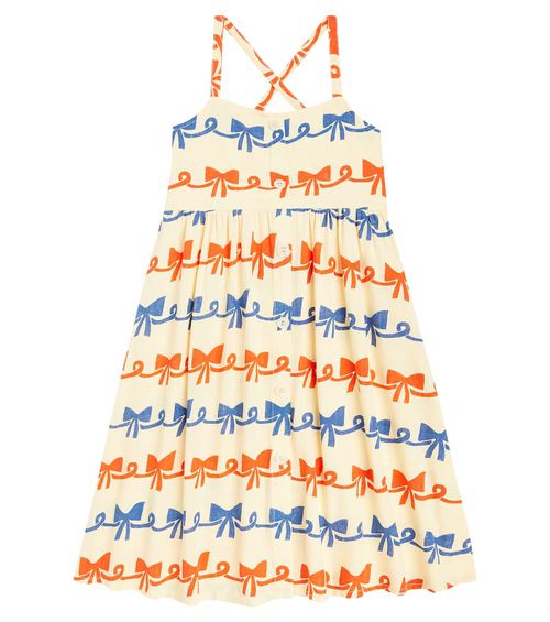 Bobo Choses Ribbon Bow ruffle-trimmed dress