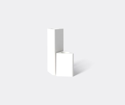 'ab' Vase, Set Of Two, Porcelain White