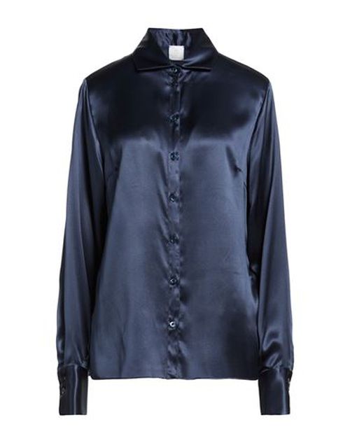 Woman Shirt Midnight blue Size 8 Silk