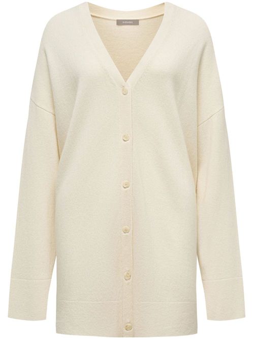 Wool-blend cardigan - White