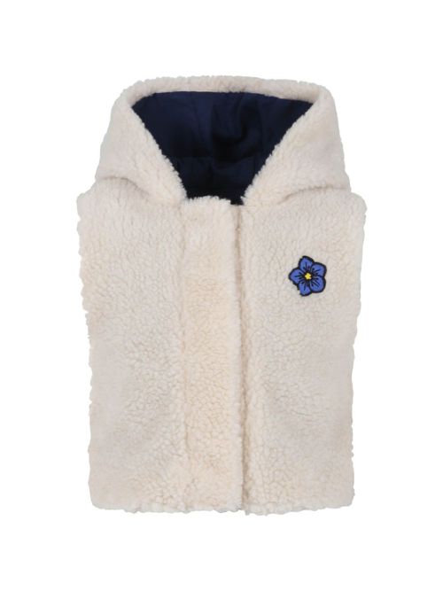 Logo-embroidered gilet - Neutrals