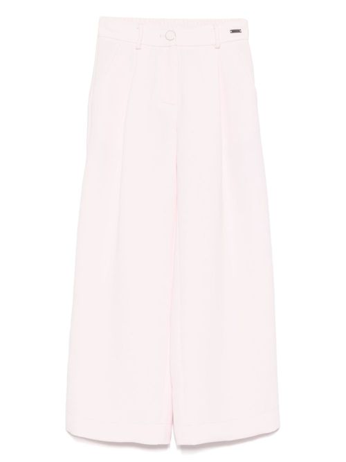 Pleat-detail trousers - Pink