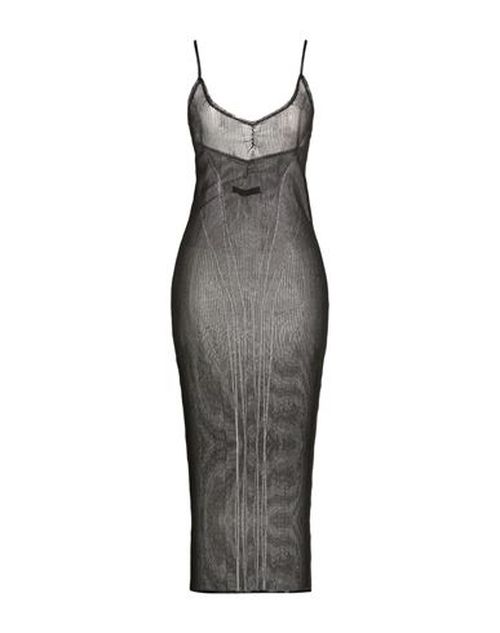 Woman Midi dress Black Size S Polyamide, Polyester