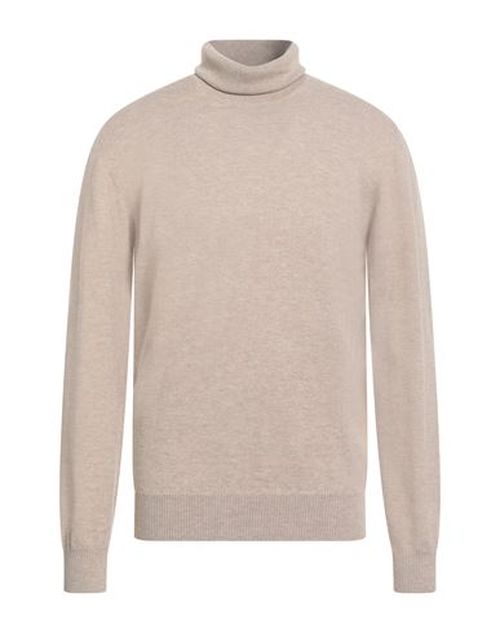 Alpha Studio Man Turtleneck Sand Size 44 Geelong Wool