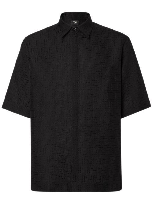 Oversized Short-Sleeved Shirt - Slim Fit