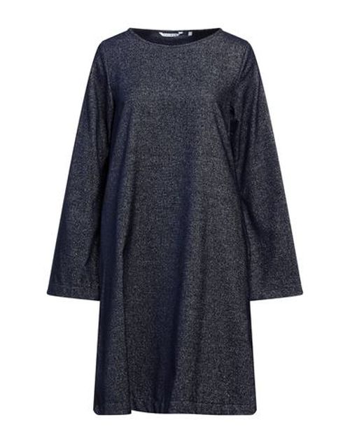 Caliban Woman Mini dress Midnight blue Size 4 Cotton, Wool