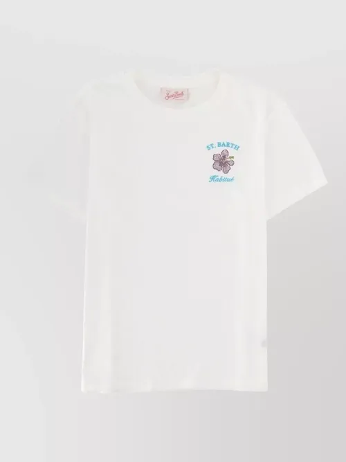 Saint Barth - emilie crew neck floral print t shirt