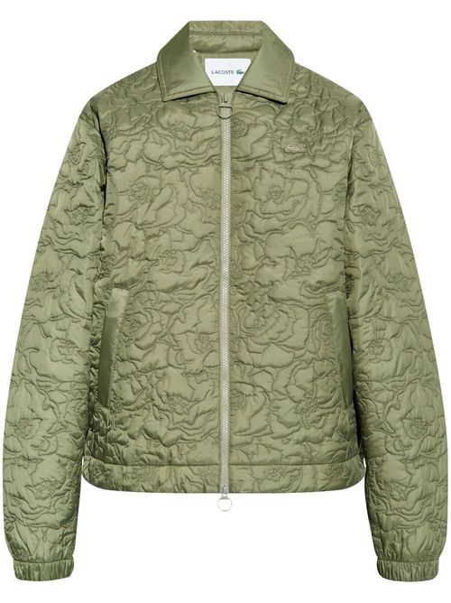 Floral-quilted jacket - Green