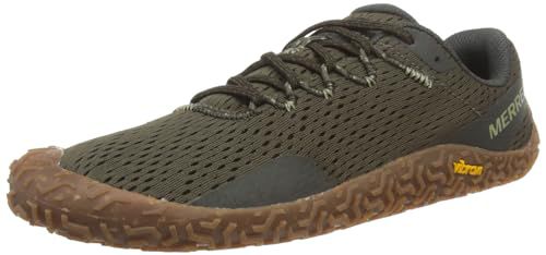 Merrell Men's Vapor Glove 6 Sneaker, Granite/Tang, 11.5