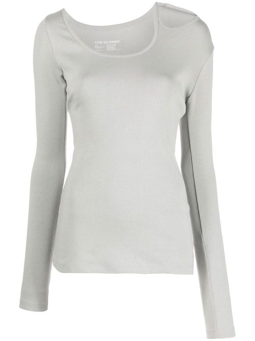 Cut-out detail T-shirt - Grey