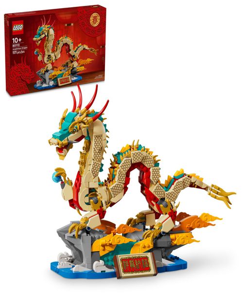 Spring Festival Auspicious Dragon Toy 80112, 1171 Pieces - Multicolor