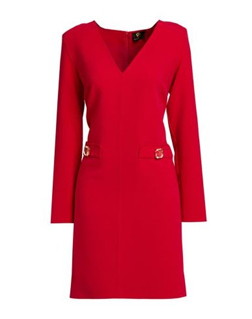 Gm Woman Mini dress Red Size 10 Polyester, Viscose, Elastane