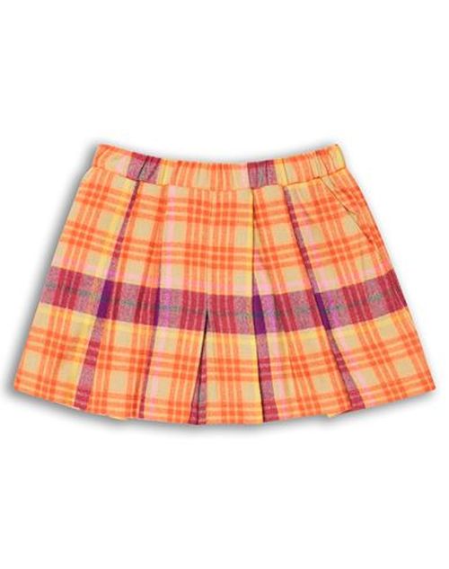 Kid Girl Shorts & Bermuda Shorts Orange Size 12 Cotton