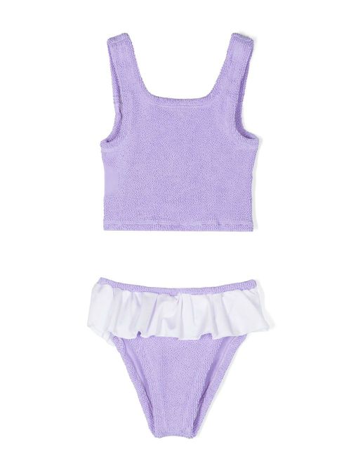 Olive ruffled bikini set - Purple