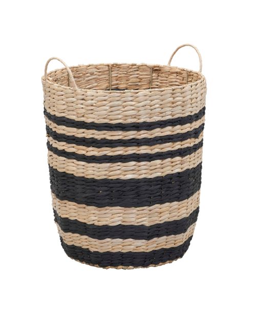 Multi Black Band Basket - Natural