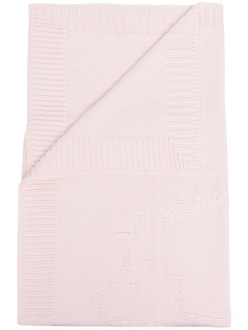 Hedgehog knitted blanket - Pink