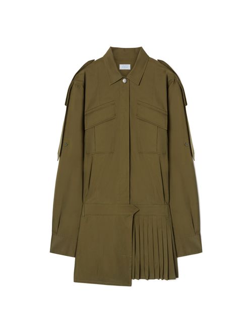Green Savana Cotton Mini Dress