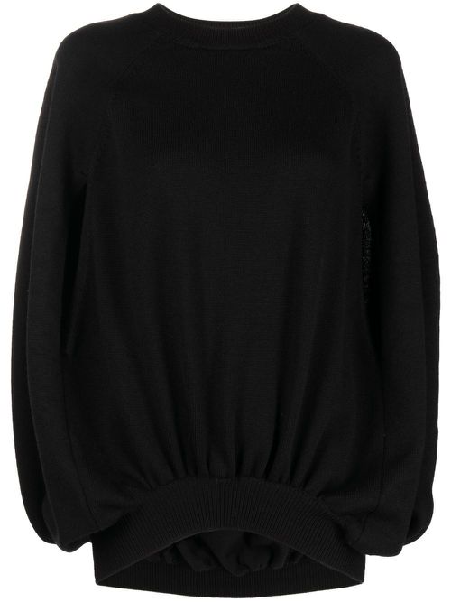Slit-sleeve jumper - Black