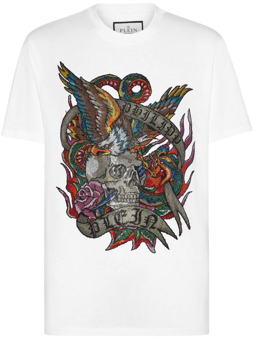 SS Tattoo round neck t-shirt - White