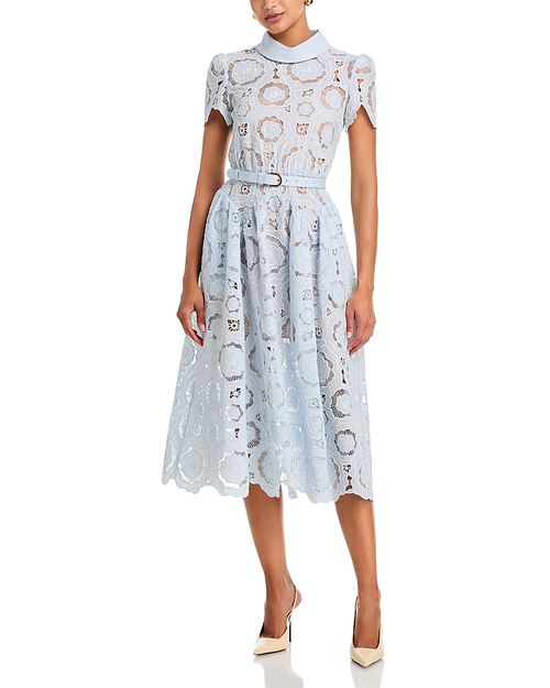 Floral Lace Midi Dress