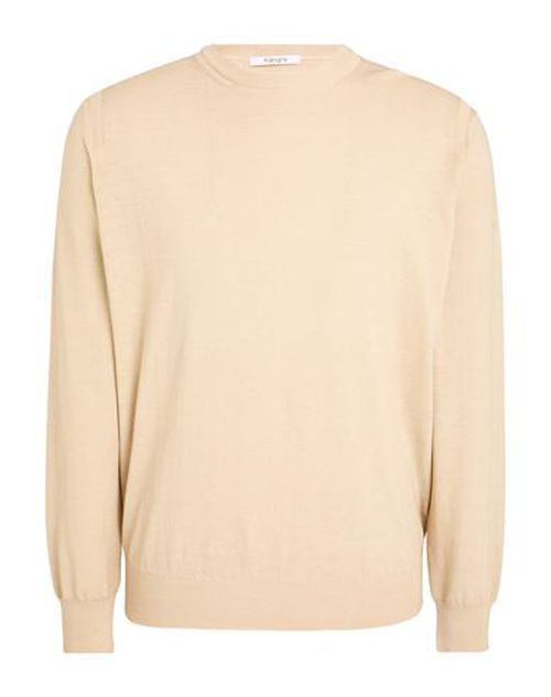 Man Sweater Beige Size 44 Cotton