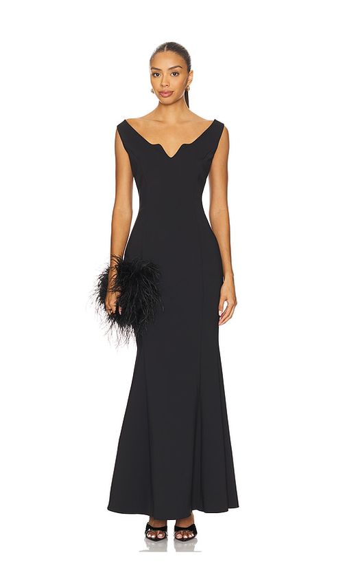 Mother of All Avery Maxi Sleeveless Dress in Black. Größe XL. Also in L, M