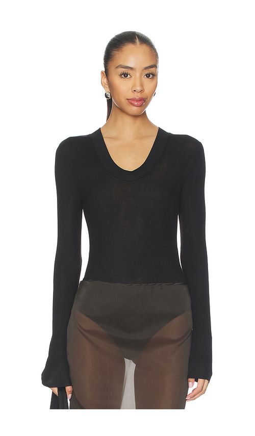 Entire Studios Circle Neck Bodysuit in Black. - L also in XS, S