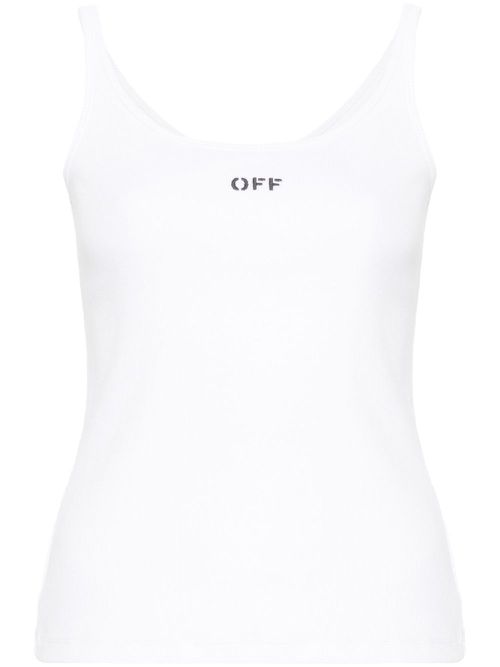 Off Stamp stretch-cotton tank top