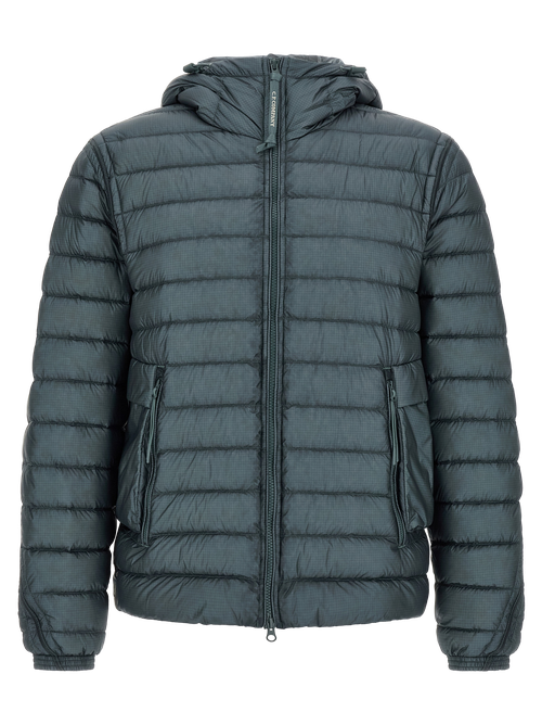 Quilted Polyamide Down Jacket — Blue