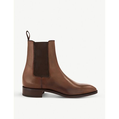 Mens Havane Samson Flat Calf Patine/g