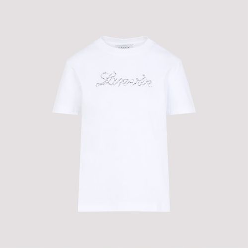 Embroidered Script Logo T-shirt