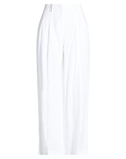 Woman Pants White Size 12 Linen