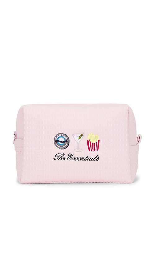 Abbode POCHETTE GAUFRÉE SNACK TIME SNACK TIME WAFFLE POUCH en Pink