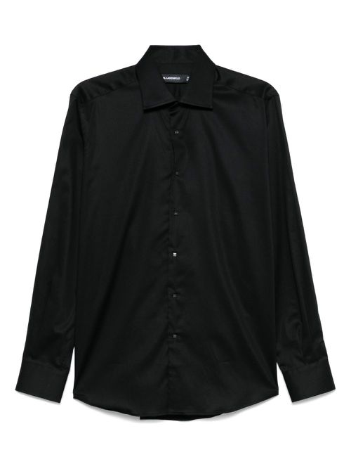 Karl Lagerfeld cutaway-collar shirt - Black