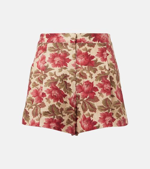 Rosalie floral linen shorts
