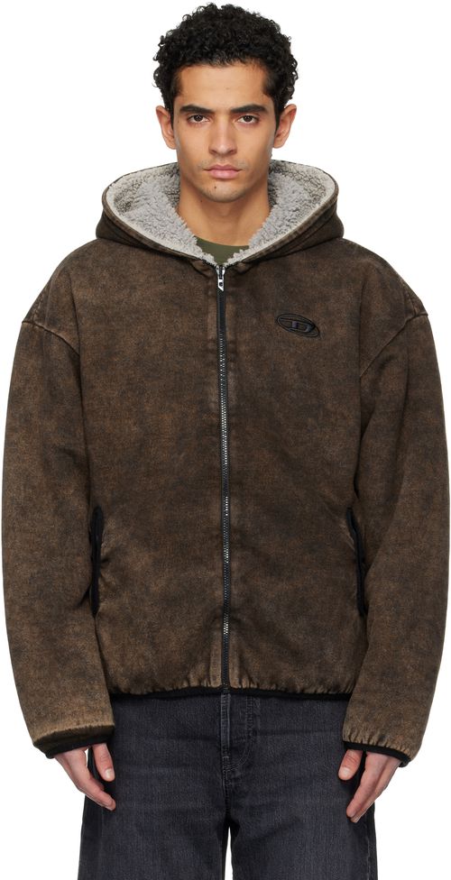 Brown & Beige S-Bryan Reversible Jacket