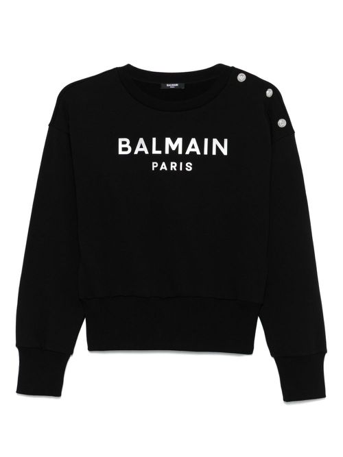 Logo-print sweatshirt - Black