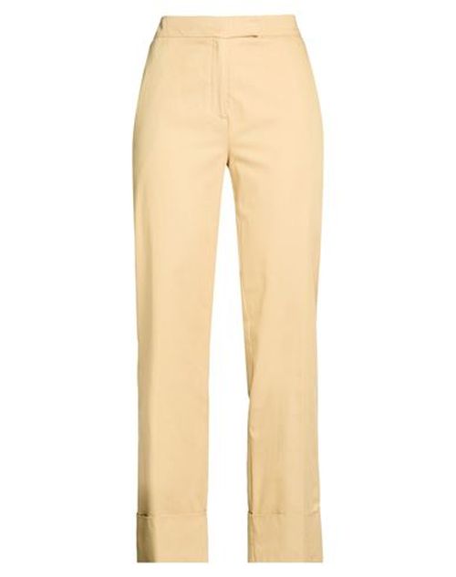 Pièce. Woman Pants Camel Size 2 Viscose, Linen